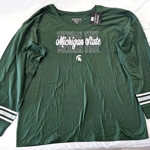 Green Michigan State Women Shirt